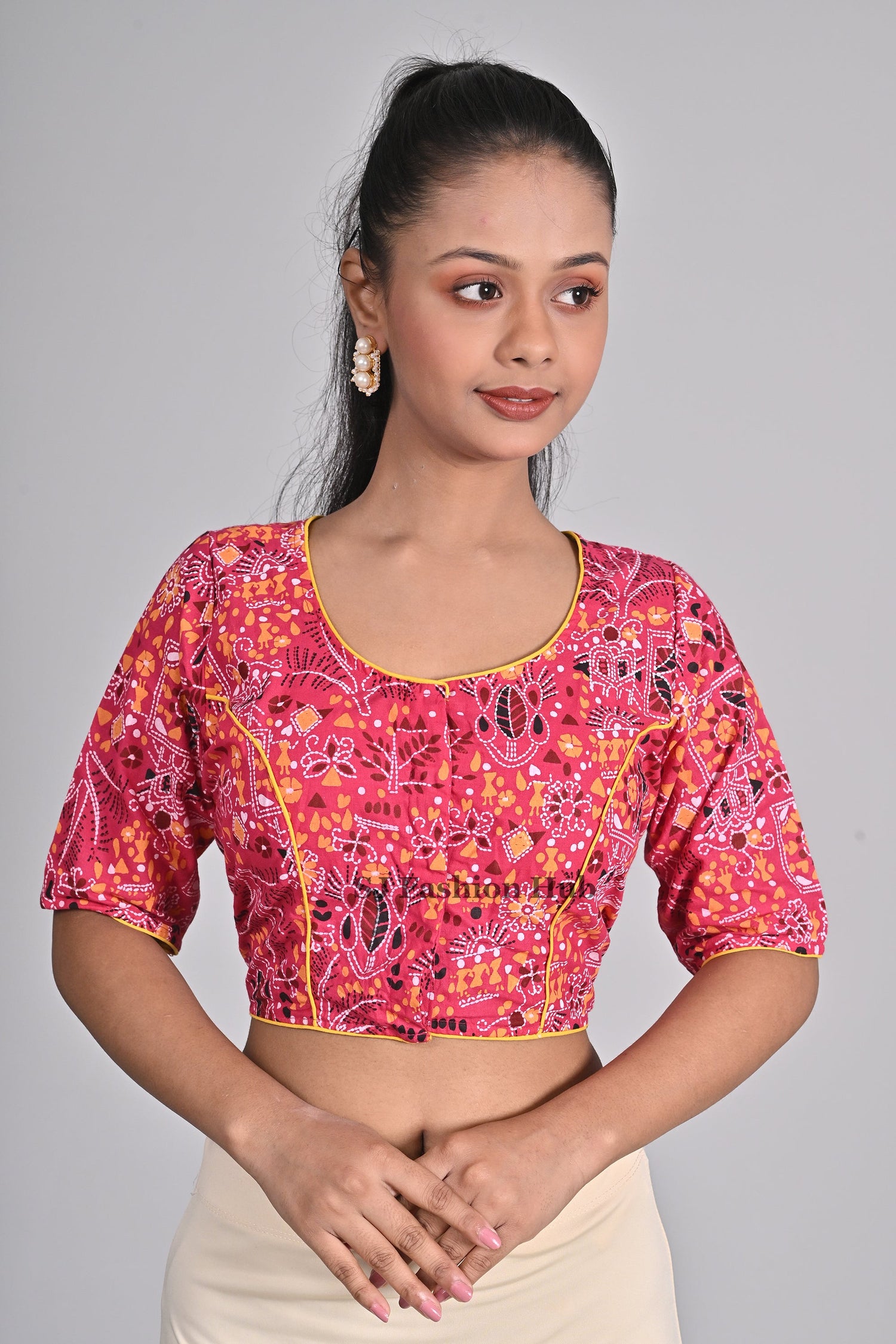 Cotton Printed Blouse