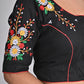 Black Embroidered blouses for sarees