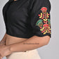 Black Embroidered blouses for sarees
