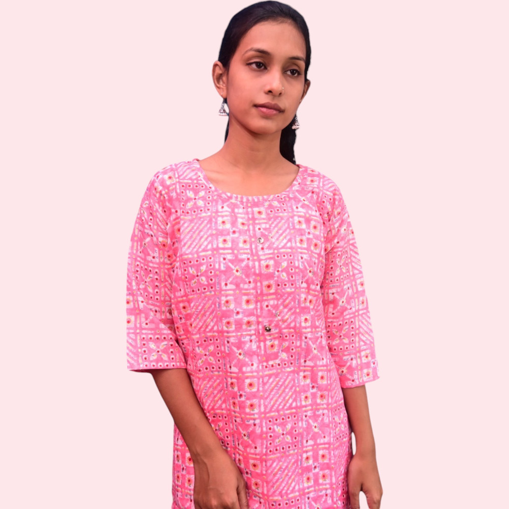 Cotton Kurti Pant Set