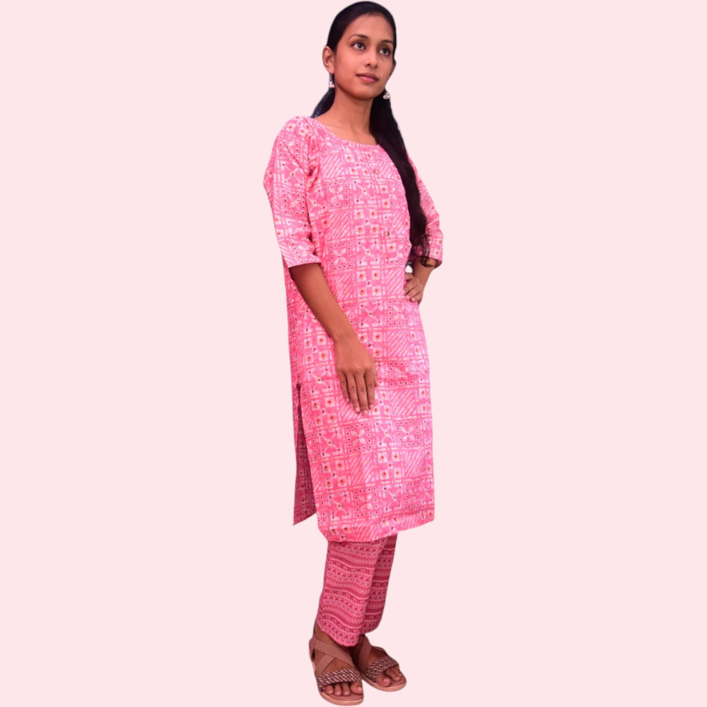 Cotton Kurti Pant Set