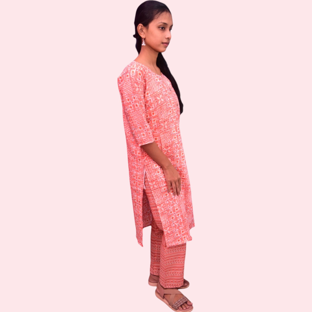 Cotton Kurti Pant Set