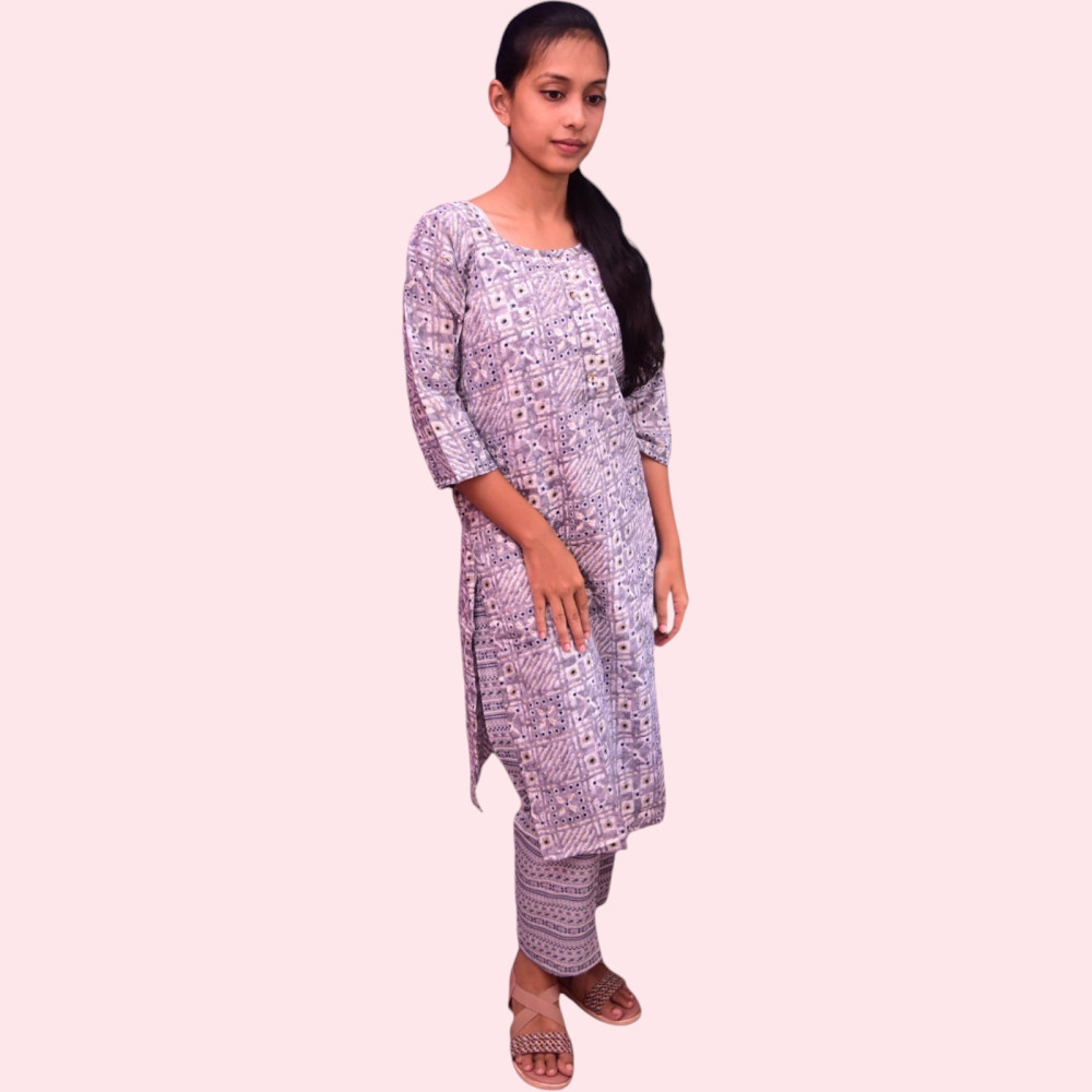 Cotton Kurti Pant Set