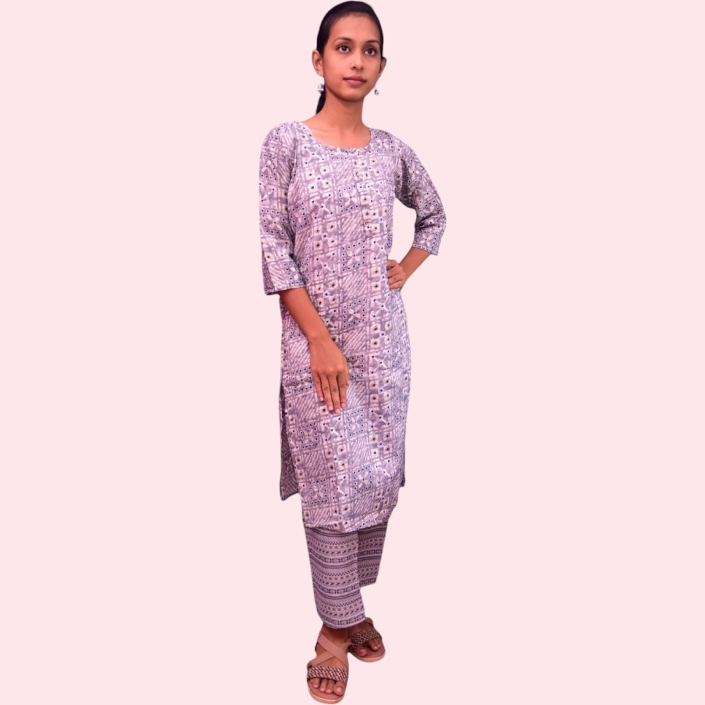 Cotton Kurti Pant Set