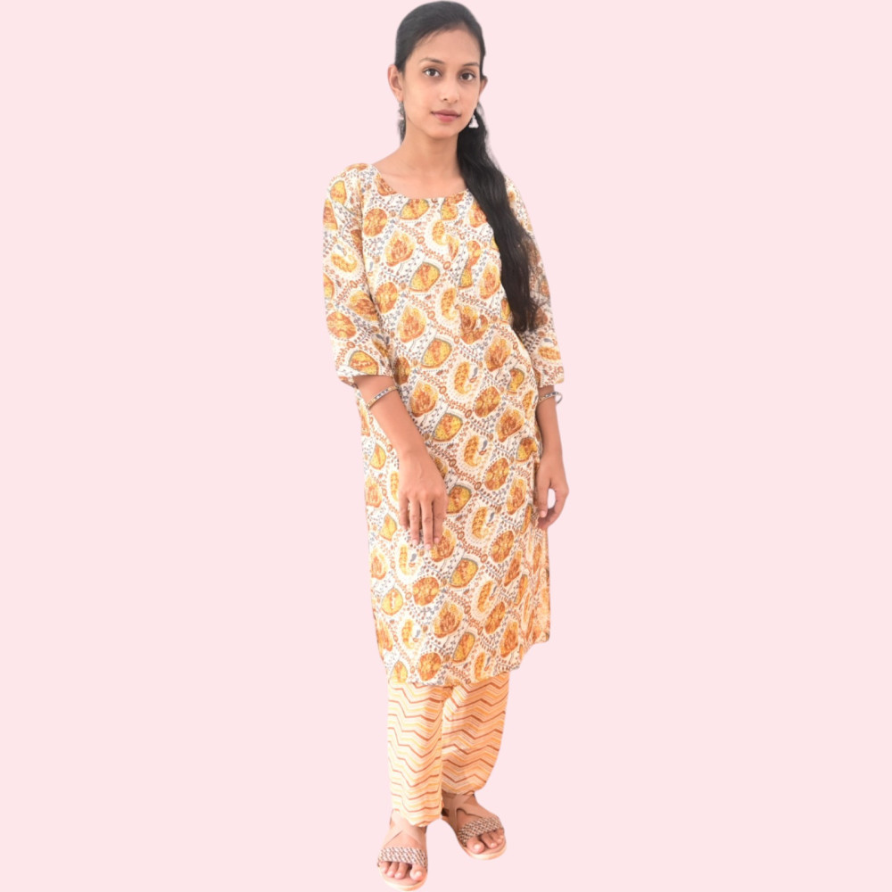 Cotton Kurti Pant Set