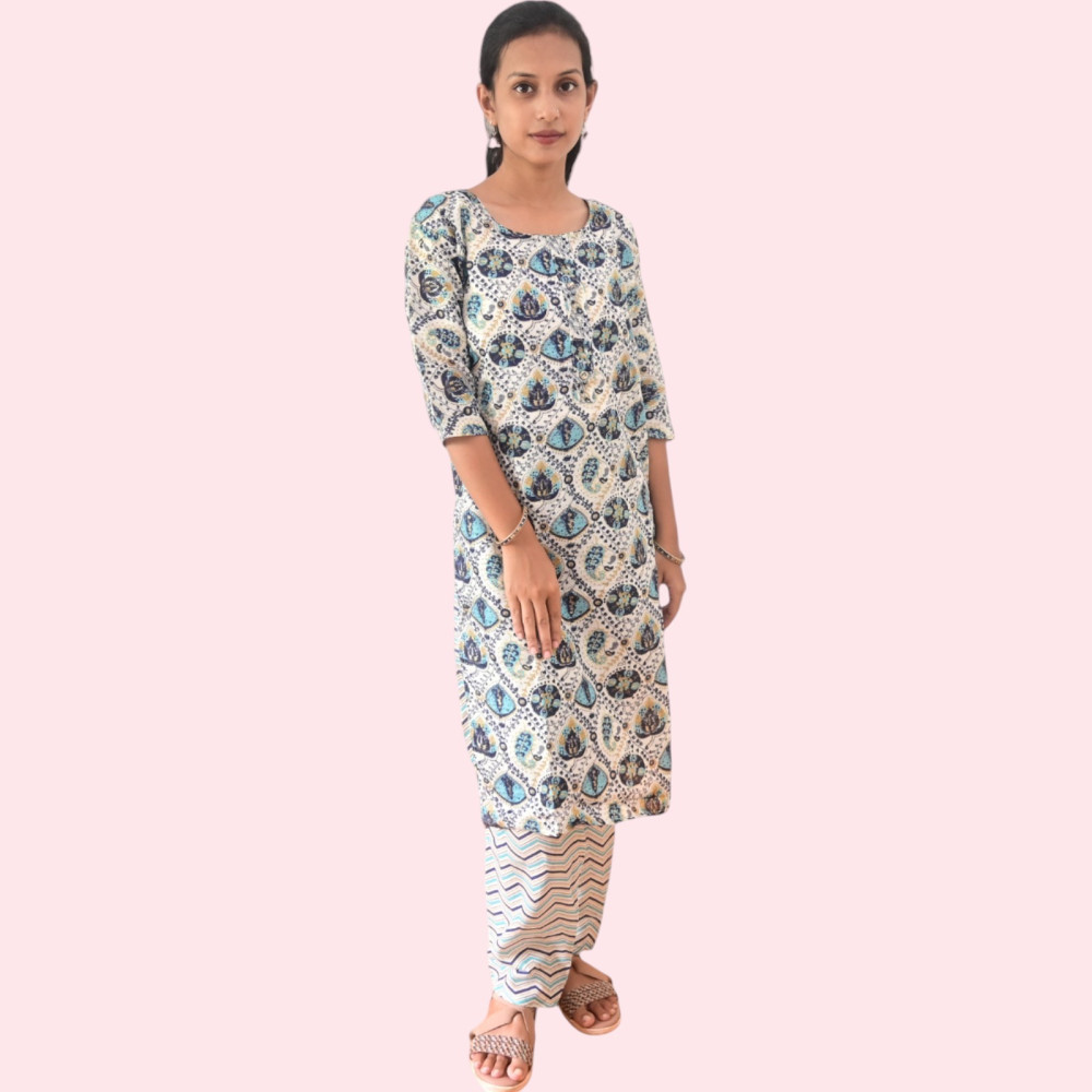 Cotton Kurti Pant Set