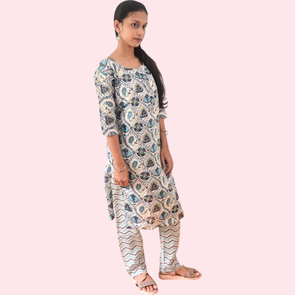 Cotton Kurti Pant Set