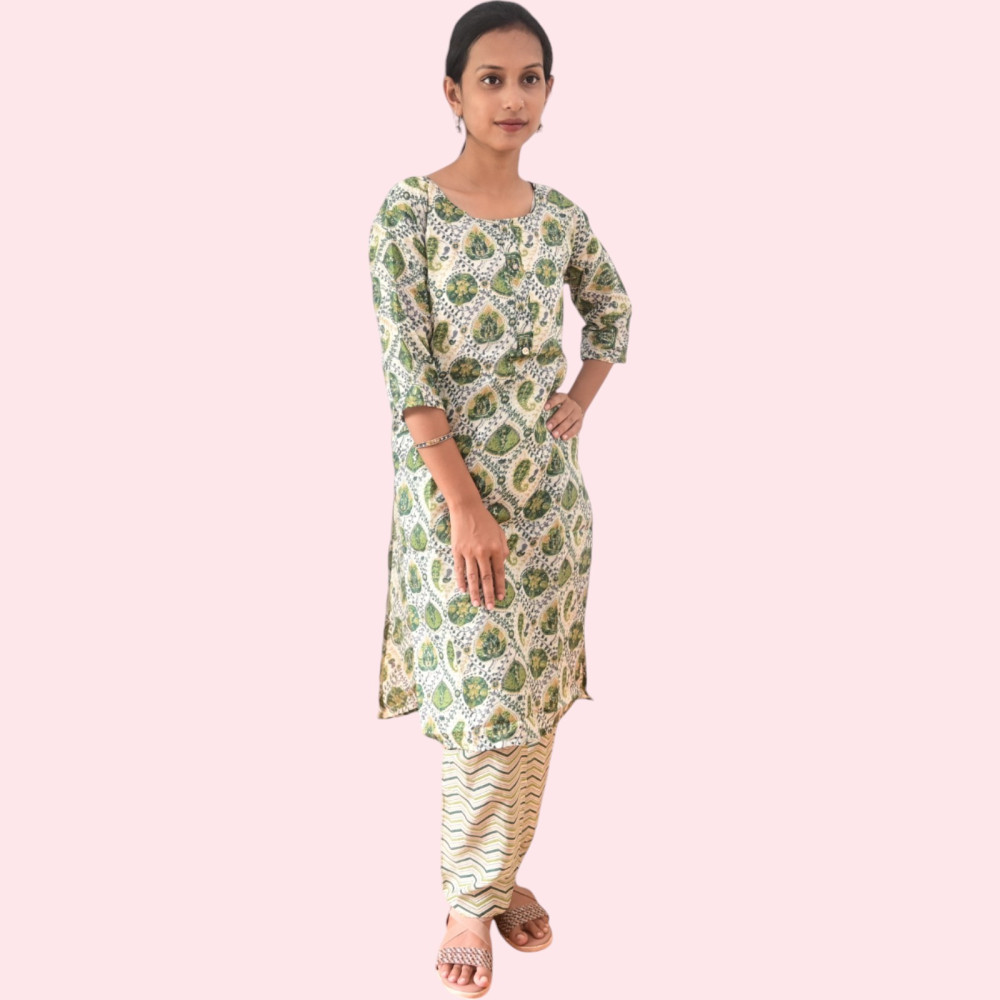 Cotton Kurti Pant Set