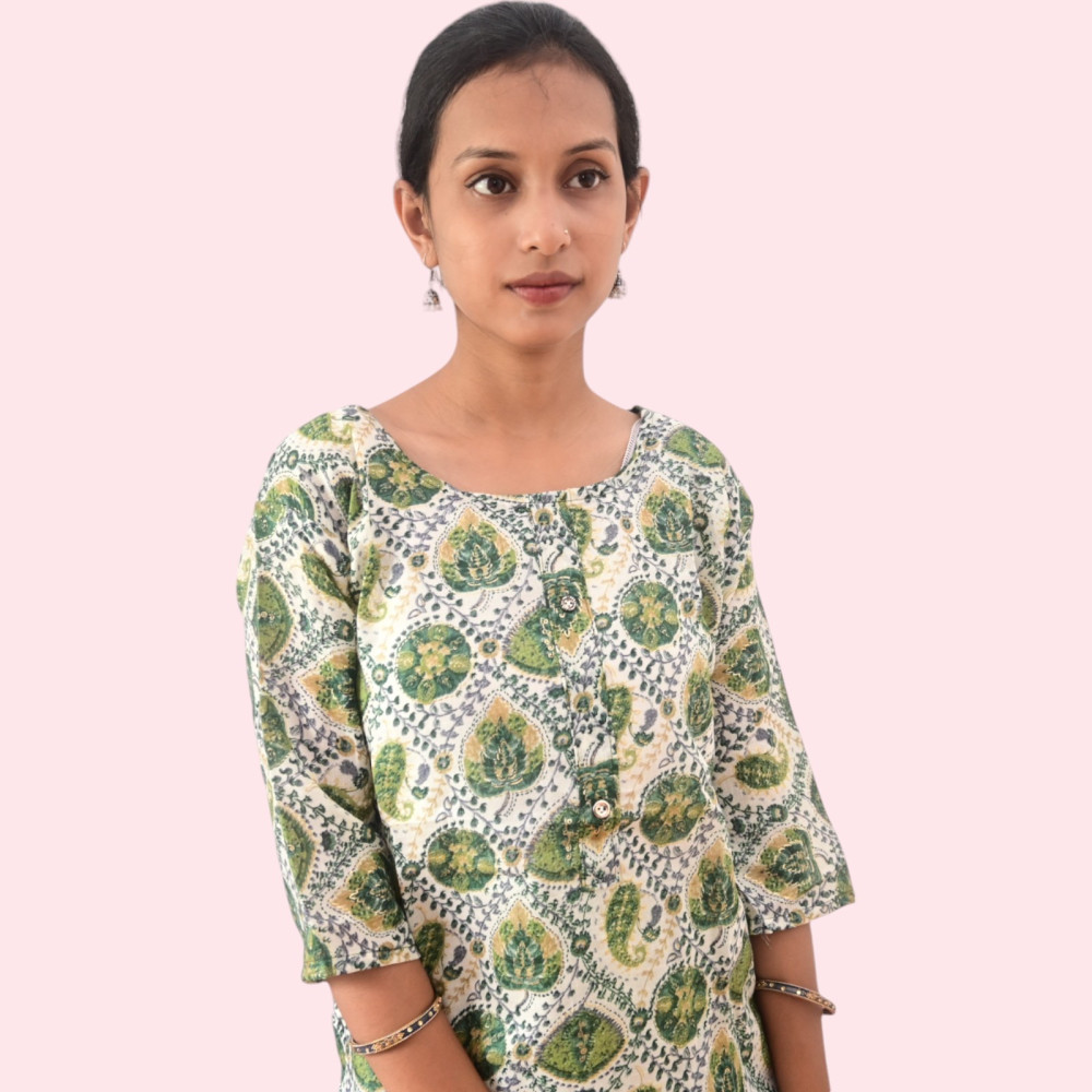 Cotton Kurti Pant Set