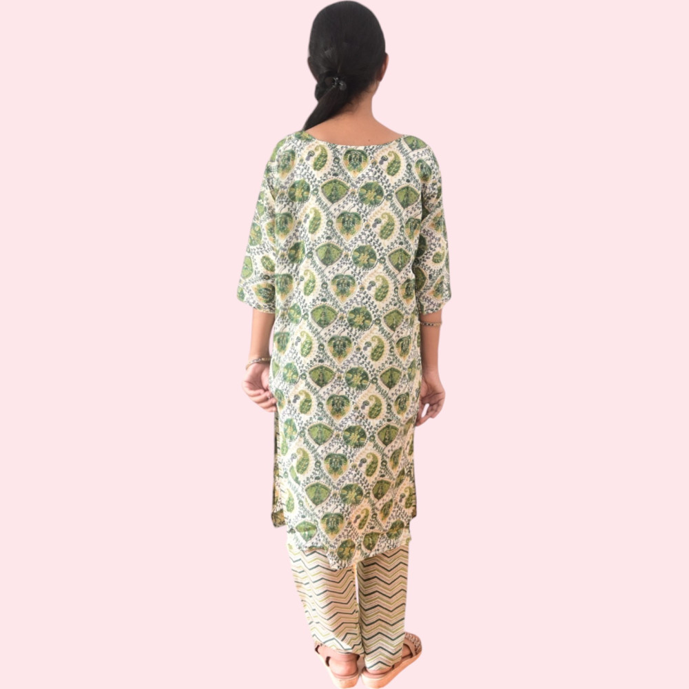 Cotton Kurti Pant Set