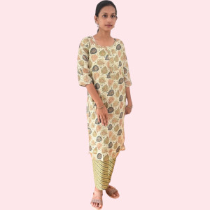 Cotton Kurti Pant Set