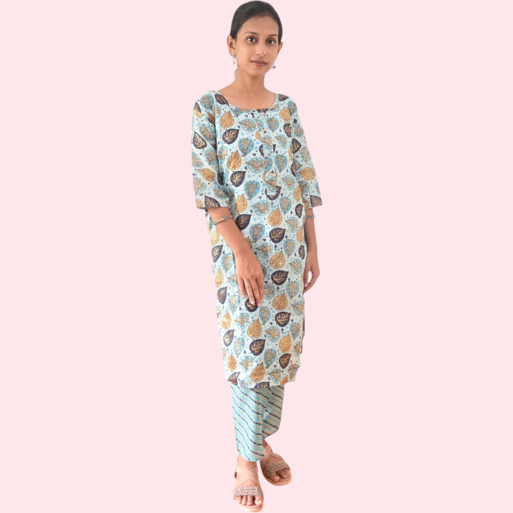 Cotton Kurti Pant Set