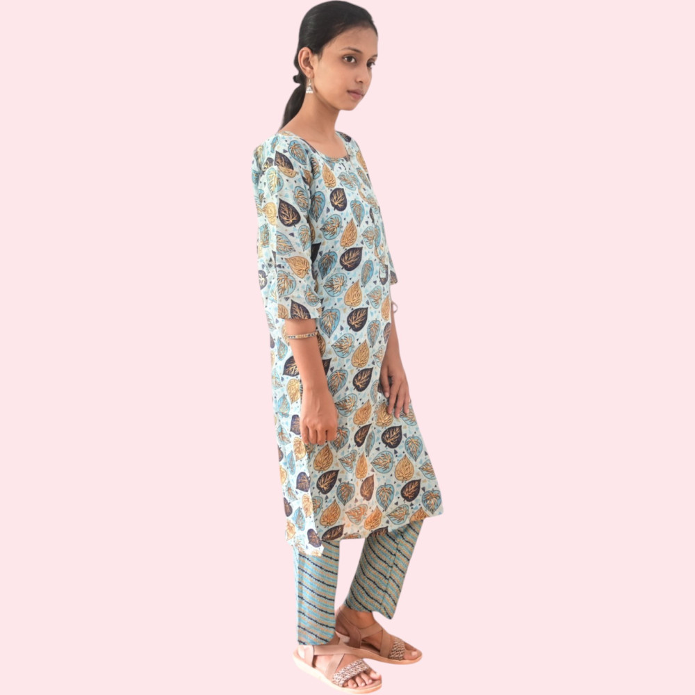 Cotton Kurti Pant Set